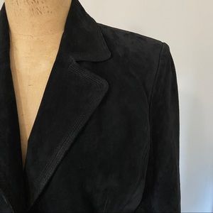 Alfani Black Suede Jacket/ Blazer. Size M.